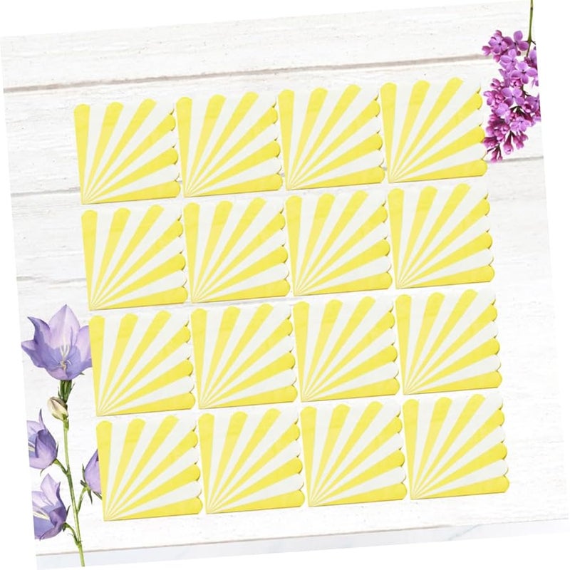 16 Sheets Premium Absorbent Striped Birthday Party Napkins Disposable Tissue Supplies - Image 5