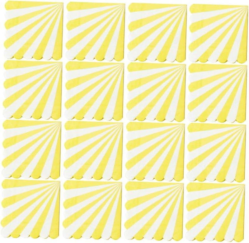 16 Sheets Premium Absorbent Striped Birthday Party Napkins Disposable Tissue Supplies - Image 1