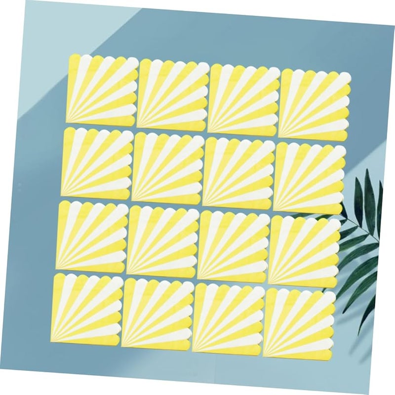 16 Sheets Premium Absorbent Striped Birthday Party Napkins Disposable Tissue Supplies - Image 3