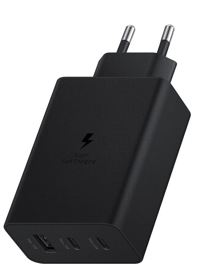 ELTRAZONE "65W Power Adapter Trio in Black: High-Power Charging Solution for Multiple Devices" - Image 1
