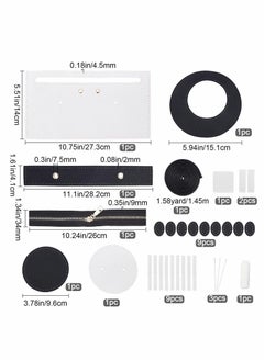 Y&D PU Leather Bag DIY Making Kits, Mr. Hat - Tote Pencil Case, Zipper Storage  - Image 2
