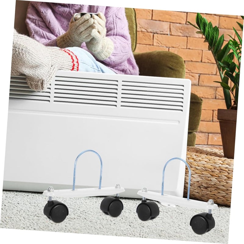 Replacement Brackets for Oil Filled Heater with Non Slip Footplate Sturdy Mobile Pulley Support - Image 5