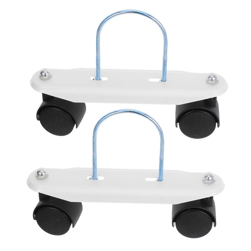 Replacement Brackets for Oil Filled Heater with Non Slip Footplate Sturdy Mobile Pulley Support - Image 1