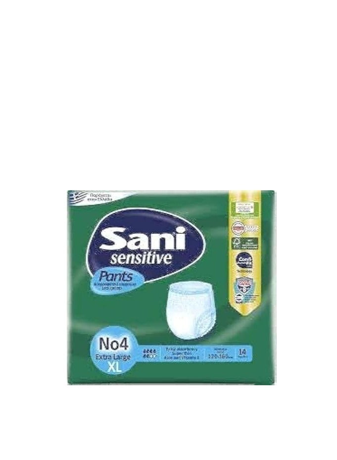 Sani Sensitive Sani Sensitive Adult Diapers - XL - 14 Count - Superior Protection and Comfort for Sensitive Skin 