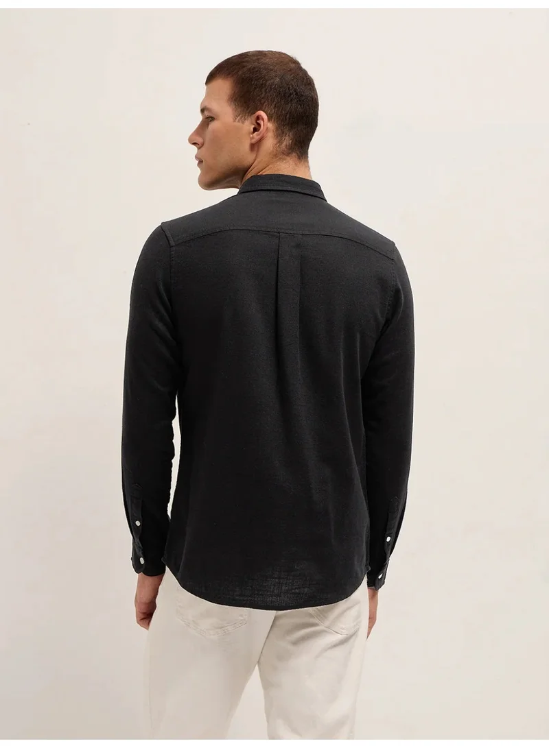 THE BEAR HOUSE  Men’s Long Sleeve Shirt – Classic, Comfortable and Stylish Essential for Work, Travel or Casual Outings for Men | Best Price UAE