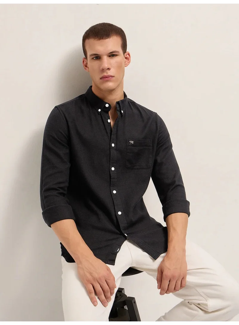 THE BEAR HOUSE  Men’s Long Sleeve Shirt – Classic, Comfortable and Stylish Essential for Work, Travel or Casual Outings for Men | Best Price UAE