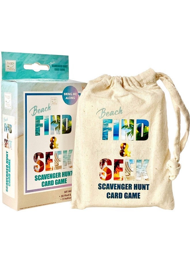Hapinest Find And Seek Scavenger Hunt Outdoor Indoor Card Game For Kids, Beach Edition - Image 1