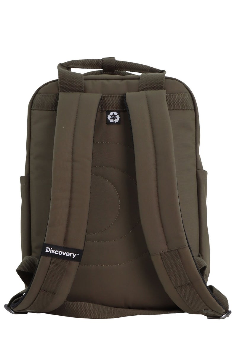 Discovery Discovery Cave Backpack 13L – Lightweight, Eco-Friendly Laptop Backpack, Everyday Bag with Multiple Pockets. Khaki  - Image 4