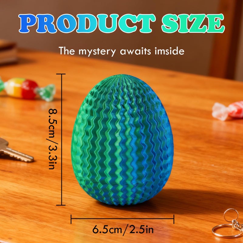 oyeftp Mystery Egg Puzzle Box, Money Puzzle Box for Cash Gifts, Egg-Shaped Puzzle Gift Box, Birthday Wedding Easter Xmas Holiday Celebration Money Gift Ideas, Brain Teaser Puzzle Toy, Easter Basket Stuffers - Image 2