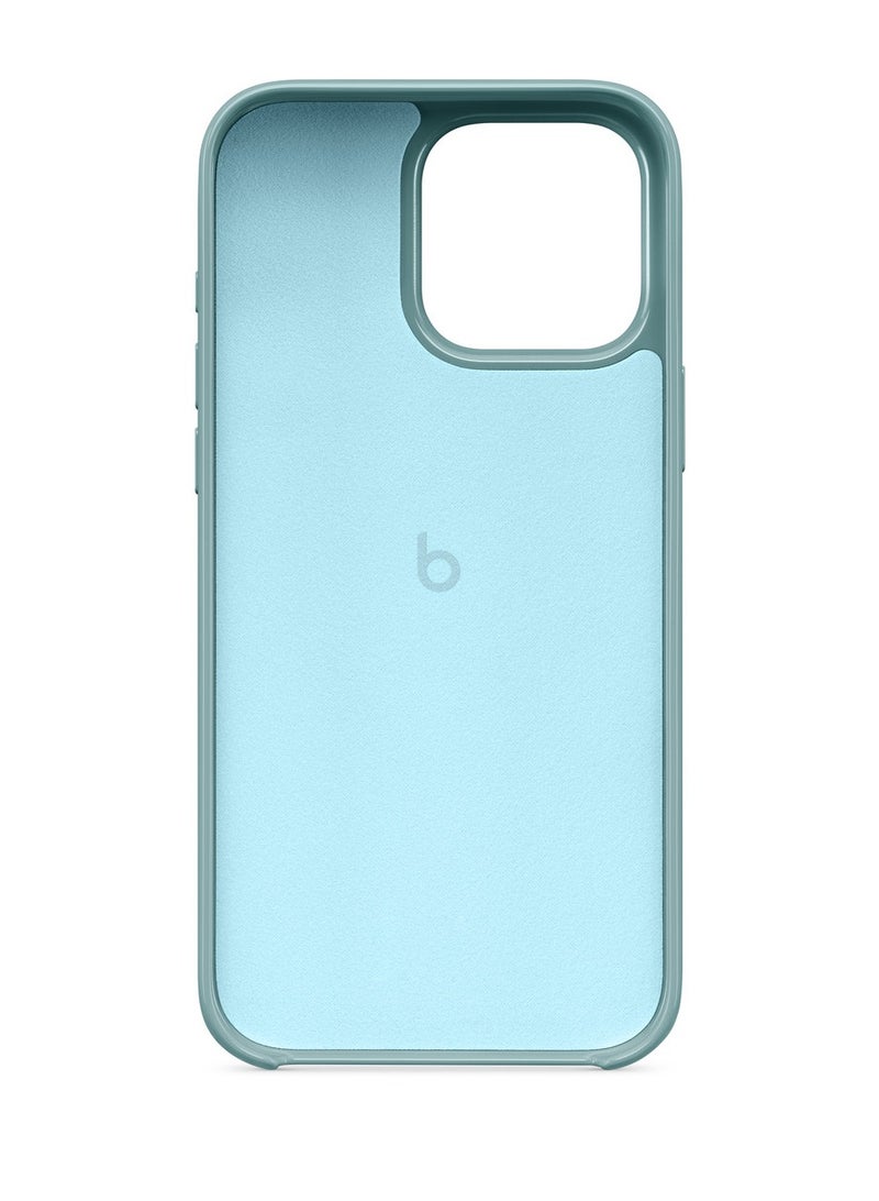 غطاء iPhone 16 Pro Max - يدعم MagSafe، غطاء حماية مقاوم للخدوش، تصميم نحيف، بطانة داخلية من الألياف الدقيقة - باللون الأزرق الموجي. - Image 2