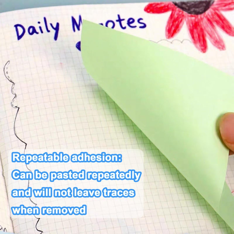Tesdluy 16 Pads Sticky Notes 3X3 Inches  Bright Colors Self-Stick Pads  Sticky Note Pads  Easy To Stick For Home  Office  Notebook - Image 3