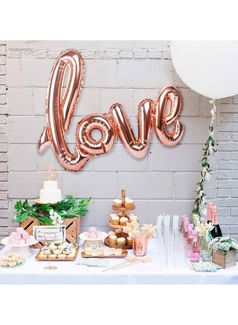 Winner 10pcs Gold Heart-Shaped Table Number Holders - 3.35 Inch Place Card Stands for Centerpieces, Wedding, Party, Birthday - Photo Picture Holders - Image 4