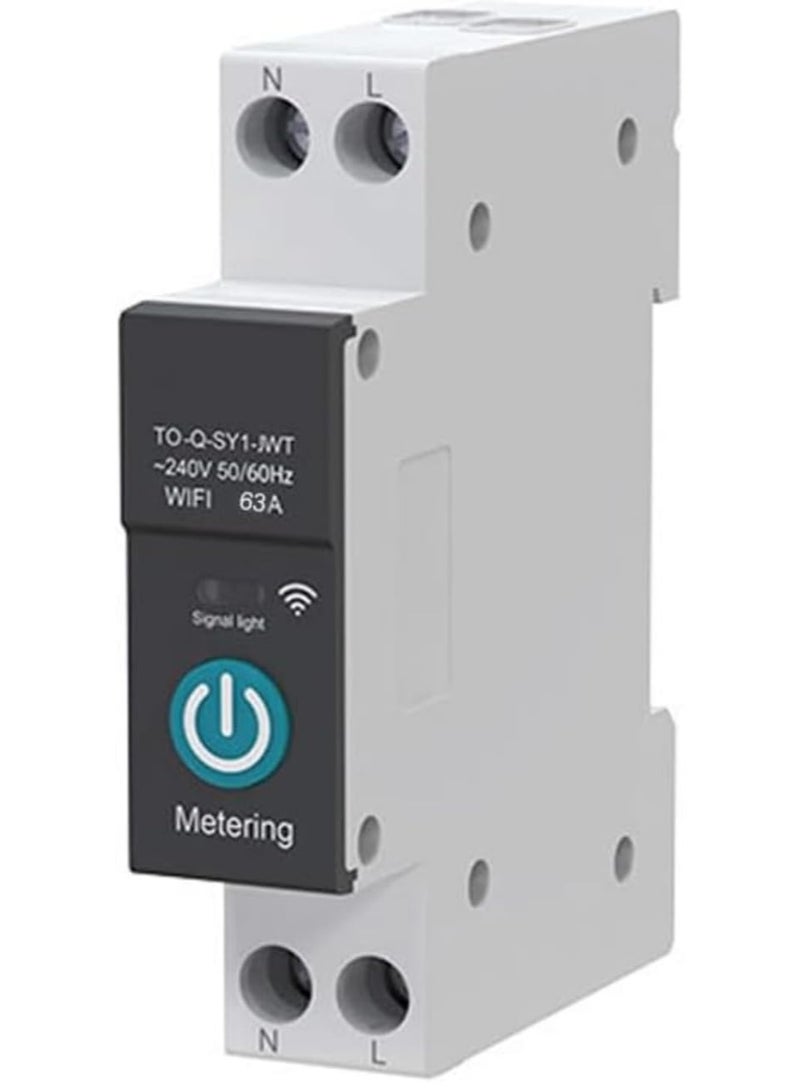 Wi-Fi smart circuit, wireless remote controls, mobile application, remote controls, home smart meter display cutter, time countdown, AC 220V 63A WiFi timers - Image 1