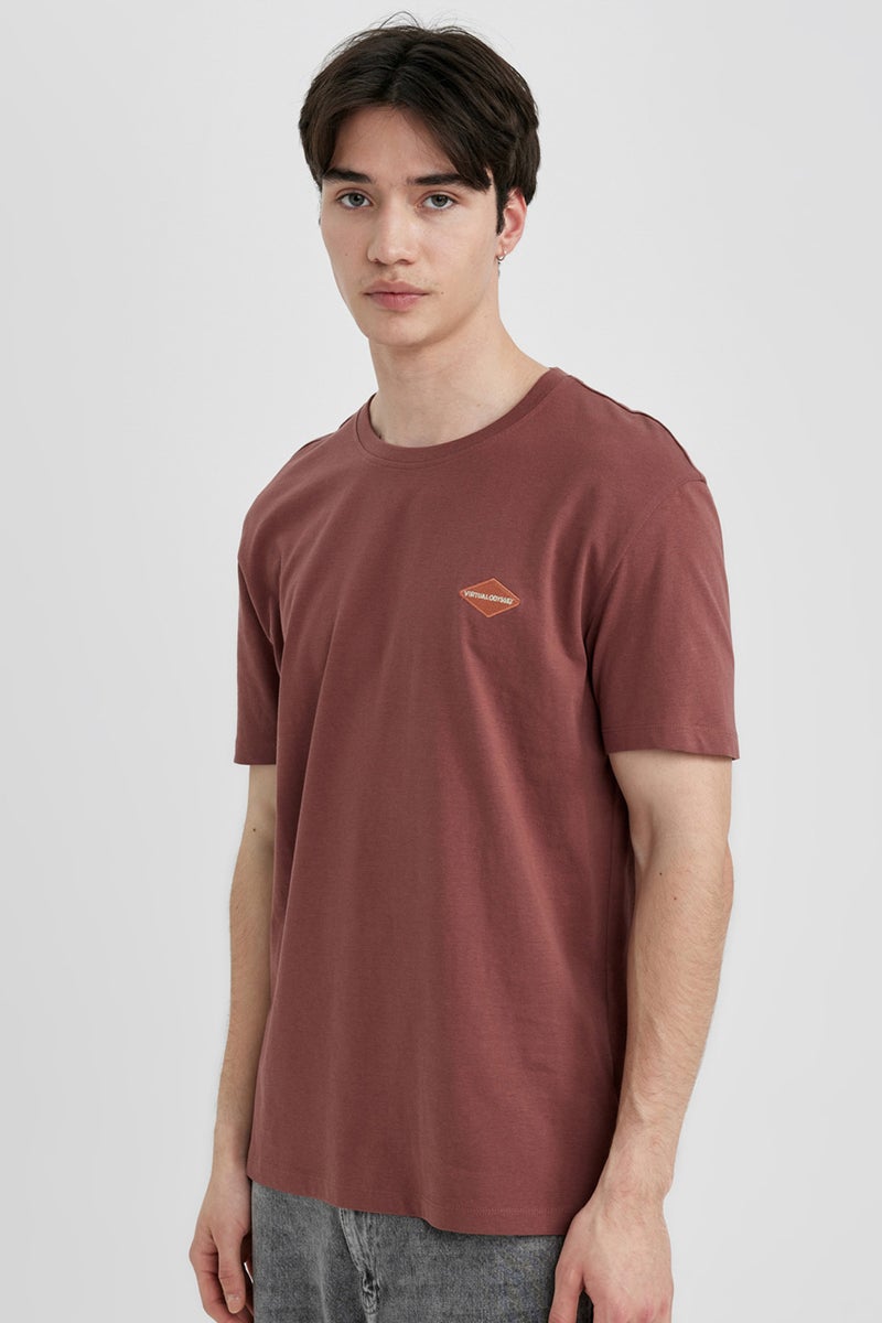 DeFacto Man Regular Fit Crew Neck Printed T Shirt  - Image 1