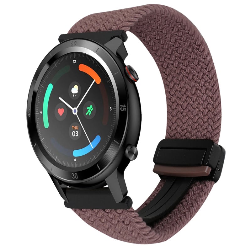 لساعة Ticwatch Gtx 22 مم سوار مضفر بإبزيم مغناطيسي (أرجواني) - Image 1