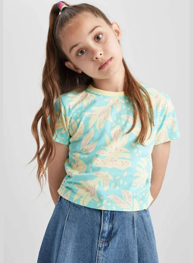 ديفاكتو Girl Slim Fit Short Sleeve Knitted Short Sleeve Body