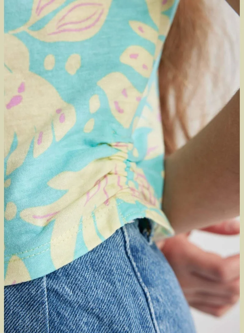 ديفاكتو Girl Slim Fit Short Sleeve Knitted Short Sleeve Body