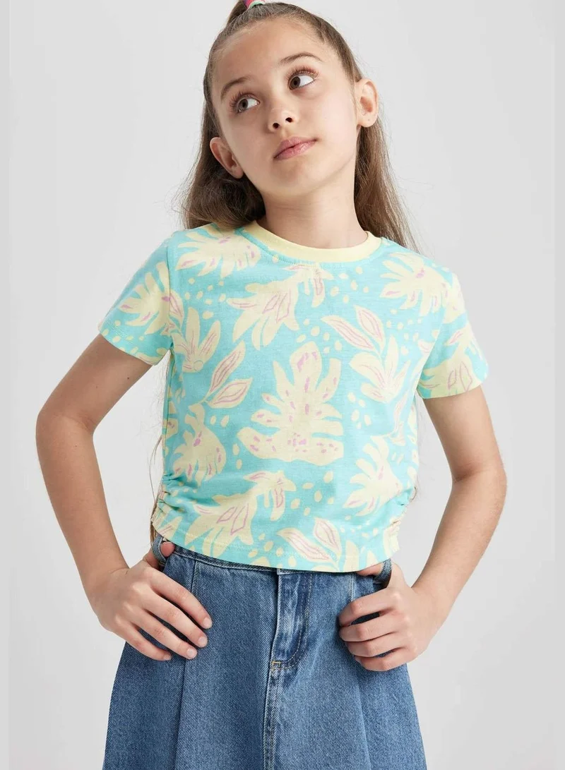ديفاكتو Girl Slim Fit Short Sleeve Knitted Short Sleeve Body