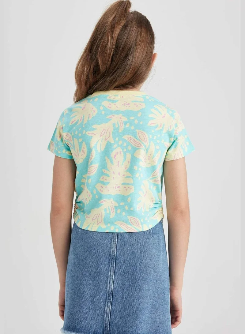 ديفاكتو Girl Slim Fit Short Sleeve Knitted Short Sleeve Body