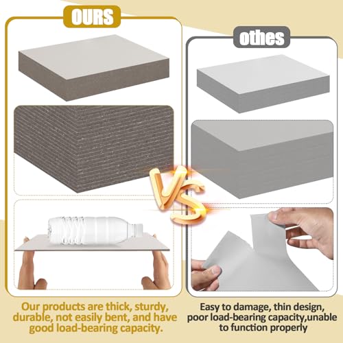 LOTMER 50 Pack Chipboard Sheets, 8.5 x 11 Inch 50PT Heavy Duty Chipboard Sheets for Bookbinding, Kraft Binders Board for DIY Crafts, Book Covers, Boxes - Image 4