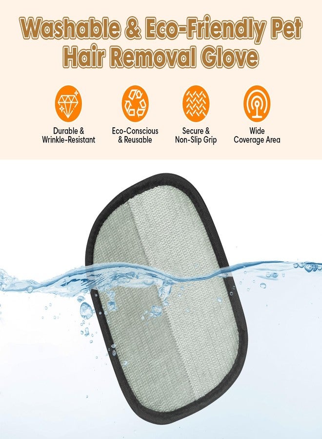 YooxArmor 2 Pack Pet Hair Remover Glove, Electrostatic Laundry Fur Remover, Multi-Surface Cleaner for Dog Cat Car Couch Furniture Clothes - Image 3