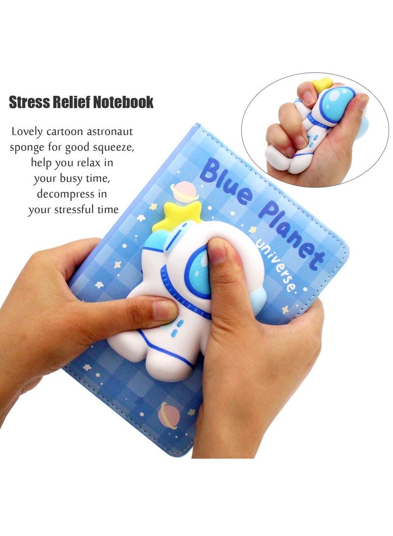 Journal Notebook, PU Leather Cover Notebook Kawaii Journal Notebook with Ballpoint Pen and Magnetic Decompression Sponge for Kids Ages 6 and Up - Image 3