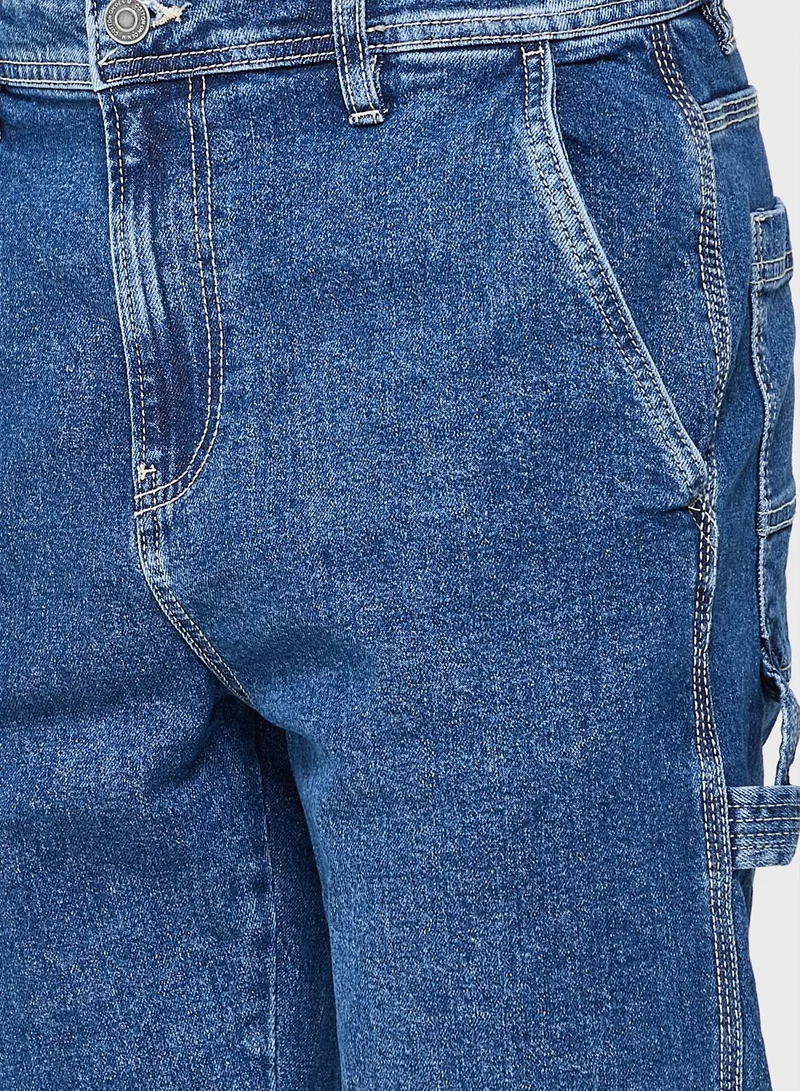 Cotton On Mid Wash Relaxed Fit Jeans