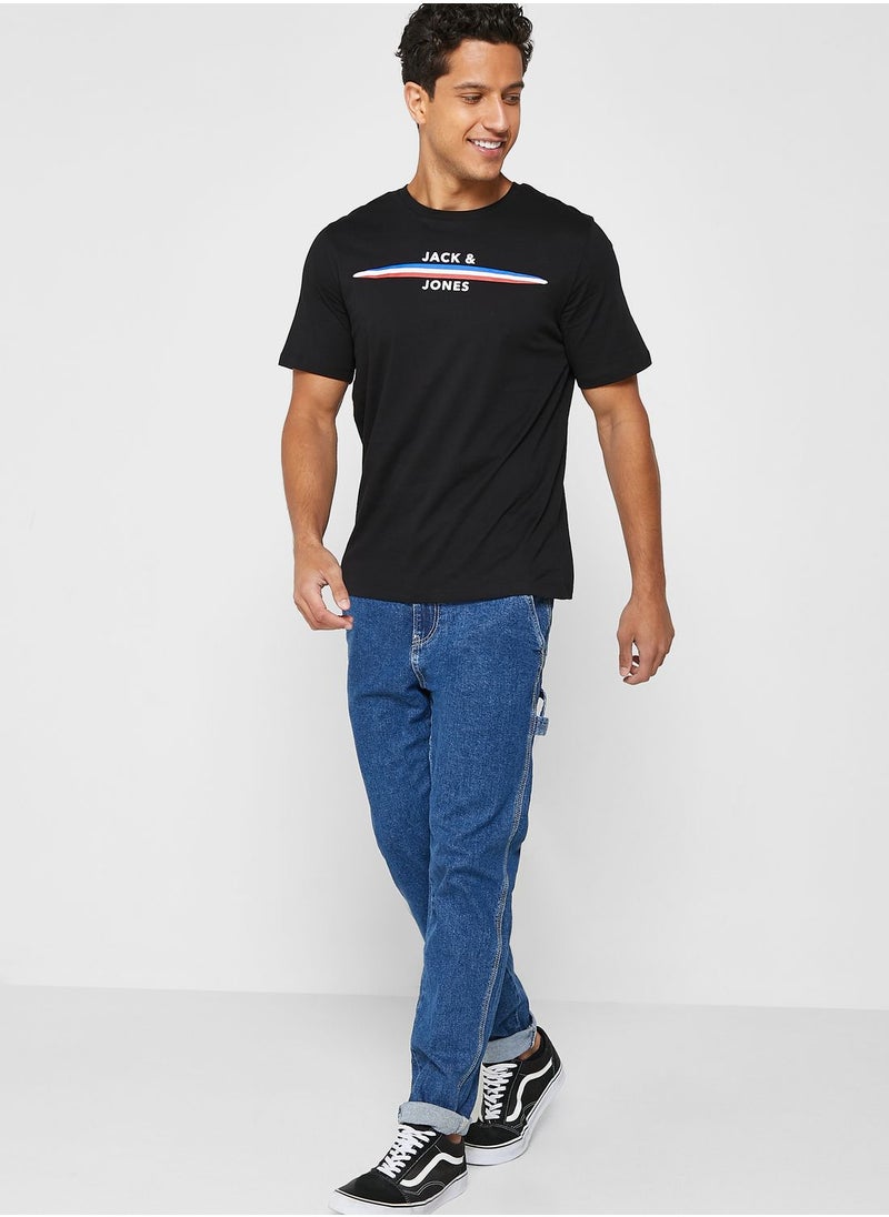 Mid Wash Relaxed Fit Jeans