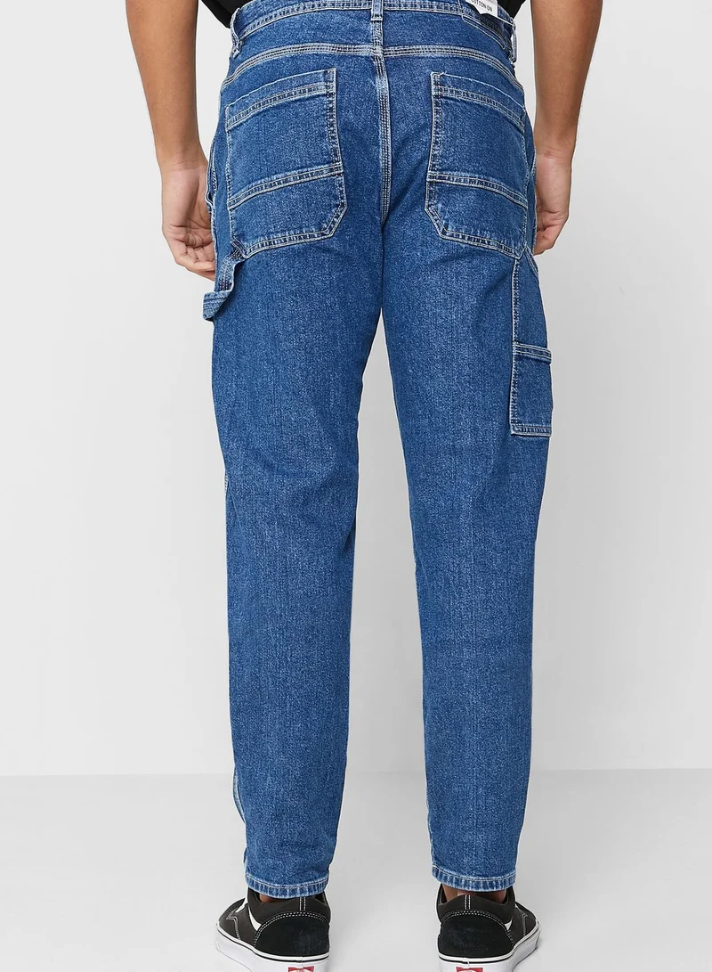 Cotton On Mid Wash Relaxed Fit Jeans