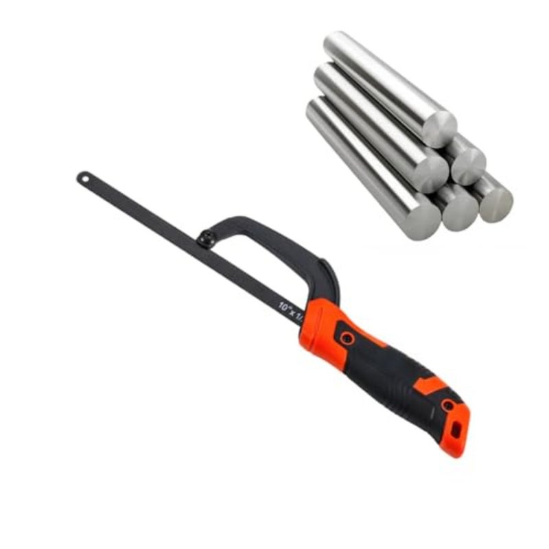 Compact 11 Inch Portable Hacksaw Hand Saw - Adjustable Metal Wood Cutting Saw, Durable Ergonomic DIY Tool for Workshop, Home Use Professional Projects - Image 1