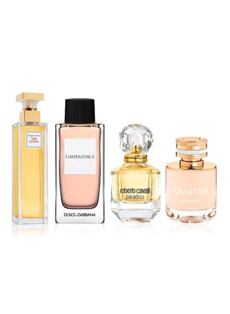 هدايا العطور مجموعة أفضل العطور النسائية 4 قطع - Image 1