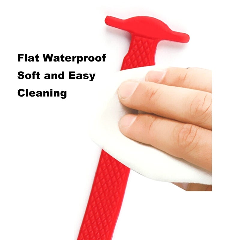 Waterproof Elastic Silicone Tieless Shoestring for Athletic Running Multicolor for Sneaker Boots Board Casual Shoes - Image 5