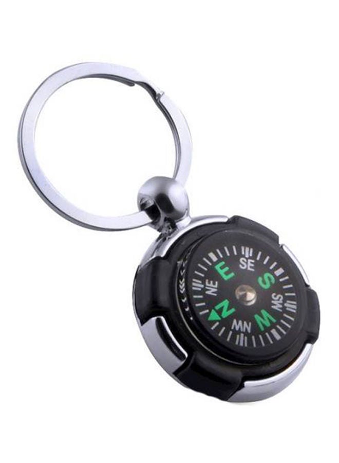 NIBEMINENT Round Compass Alloy Metalcasual Key Chain