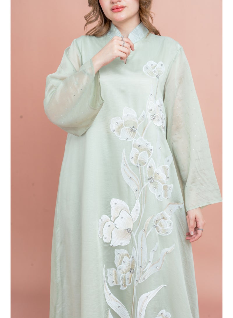 اكسا فستان منقوش بالزهور - Image 2