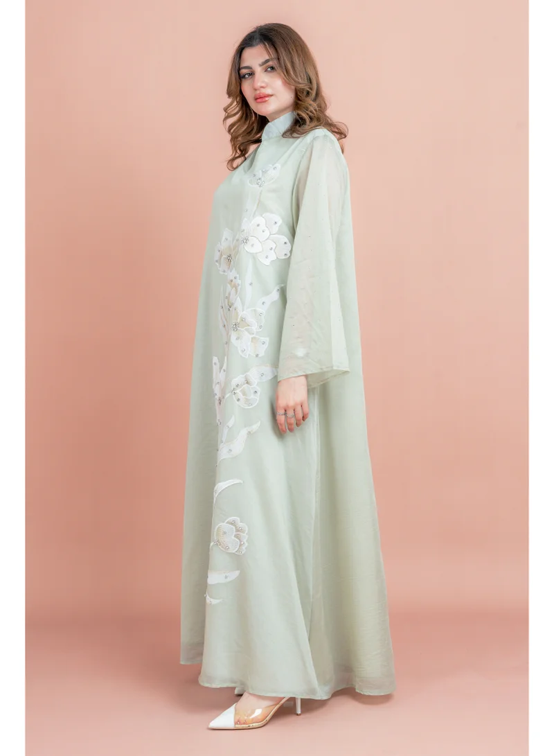 IKKXA  Flowy Flower Pattern Dress for Women | Best Price UAE