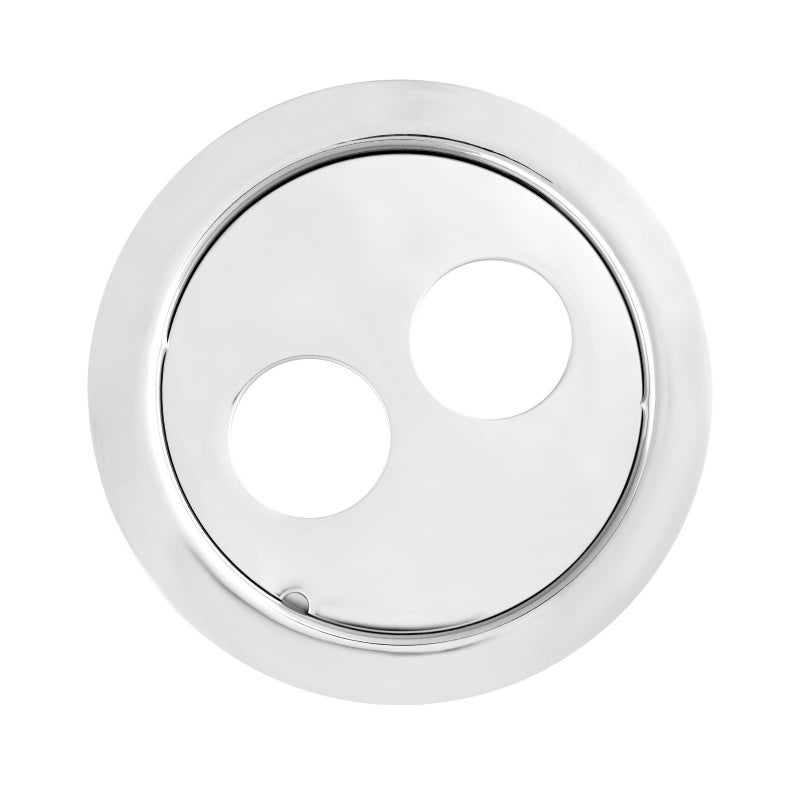 NEW WARE® Round Stainless Steel Bathroom Jali/Trap Floor Drain with Double Hole Chrome Finish Water Drain Locking Grating - Image 1