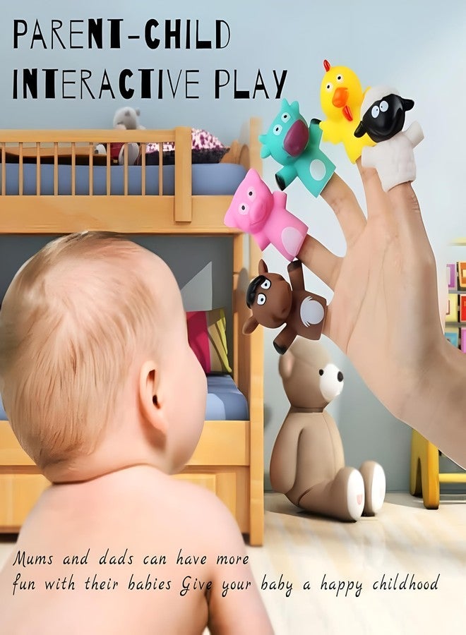 Tickles Silicone Animals Finger Puppets | Cute Hand Storytelling Toy for Kids & Babies Birthday Gifts (5 Pcs, Ages: 3+ Years) - Image 4