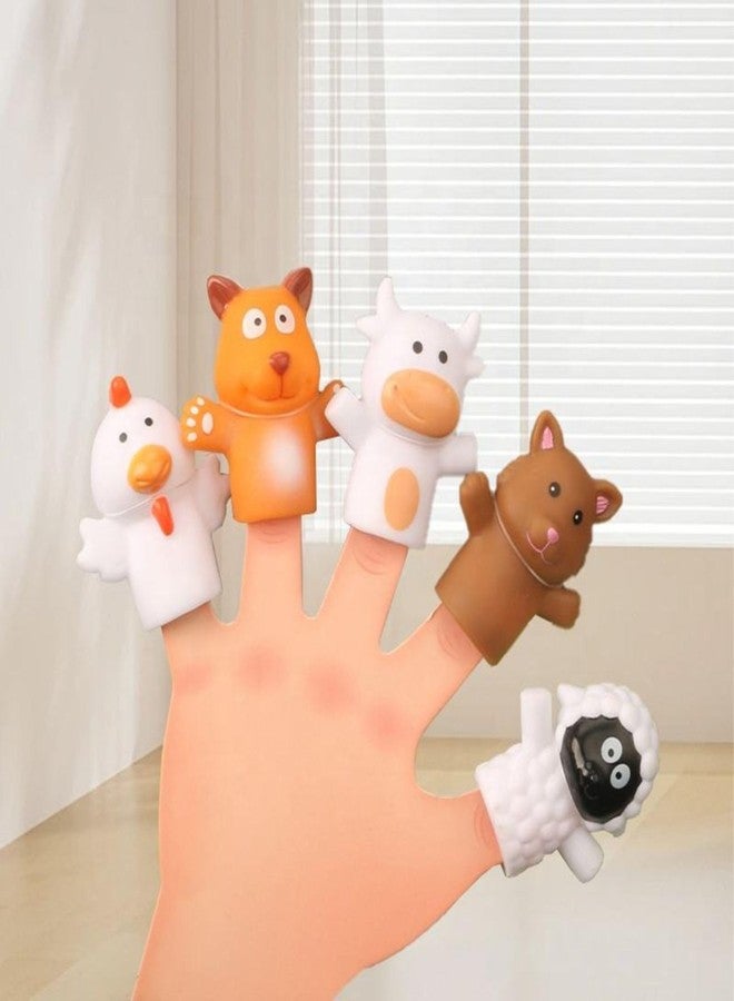 Tickles Silicone Animals Finger Puppets | Cute Hand Storytelling Toy for Kids & Babies Birthday Gifts (5 Pcs, Ages: 3+ Years) - Image 2