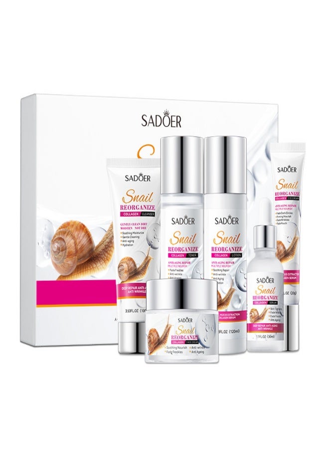 SADOER Snail Recombinant Collagen 6-in-1 Set - Image 1