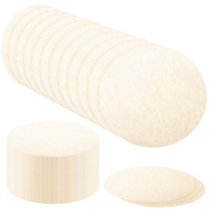 Outus Outus 500 Pieces Replacement Paper Filters Compatible with Aeropress Coffee Makers Round 25 Inch Paper Filters Disposable for Espresso Coffee Makers Unbleached 