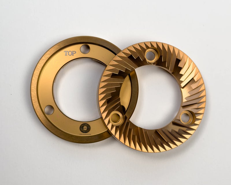 MiiCoffee SSP High-Uniformity Espresso Grinding 64mm Flat Burrs (Red Speed Coated)  - Image 2