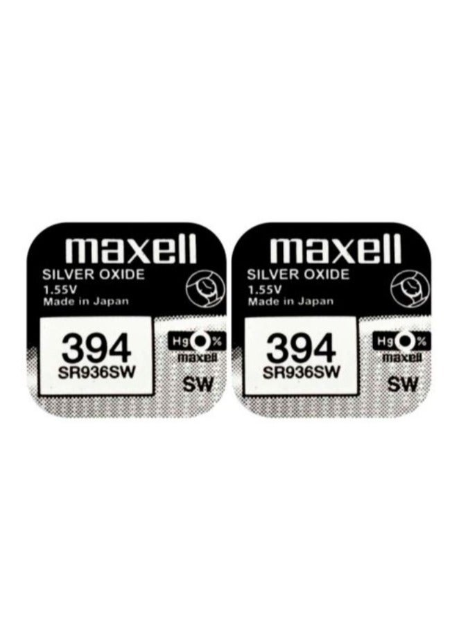 ماكسل قطعتين ماكسيل 394/SR936SW أكسيد الفضة 1.55 فولت - البطاريات