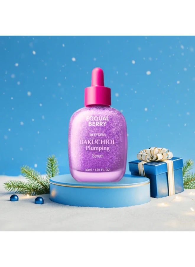 eqqualberry Bakuchiol Plumping Serum – Pore and Wrinkle Minimizer with Bakuchiol | Retinol Alternative for Sensitive Skin | Enhances Firmness and Elasticity with Ceramide and Peptides, 1.01oz / 30ml - Image 1