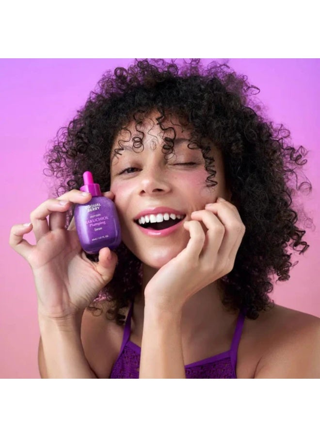 eqqualberry Bakuchiol Plumping Serum – Pore and Wrinkle Minimizer with Bakuchiol | Retinol Alternative for Sensitive Skin | Enhances Firmness and Elasticity with Ceramide and Peptides, 1.01oz / 30ml - Image 4