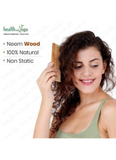 Healthandyoga™ Puretress Handcrafted Neem Wood Comb Nonstatic And Ecofriendly Wide Tooth Comb For Women And Men Soothing Scalp And Hair Health 7 Inches - pzsku/Z40FFCE0619975AAC4843Z/45/_/1721903775/43e7e3dd-4fbf-42fe-a149-8cf6259f0813