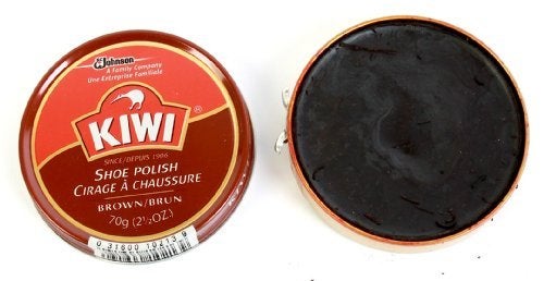 Kiwi Wax Shoe Polish, Giant Size 2.5 oz, Brown - Image 2