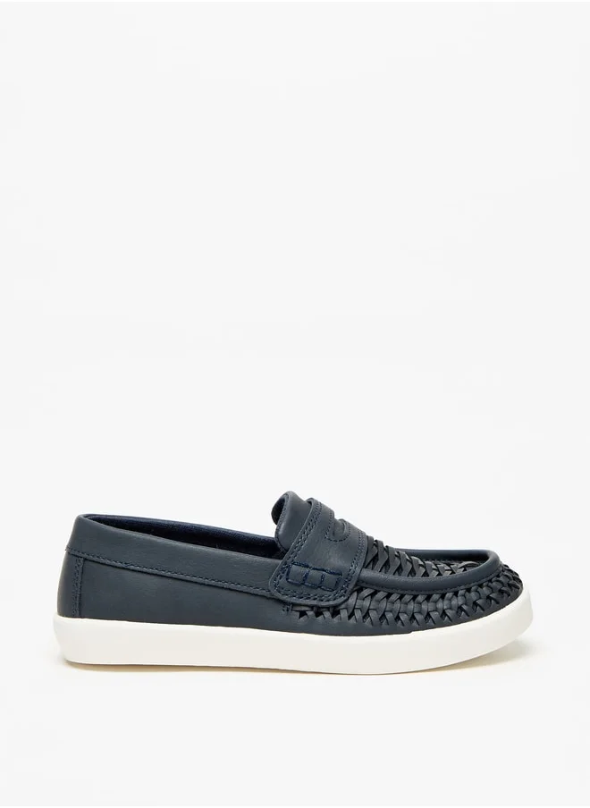 سيد دوتشيني Boys Weave Textured  SlipOn Moccasins  Ramadan Collection