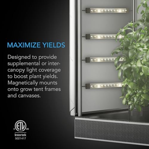 AC Infinity IONBEAM S11, Full Spectrum LED Grow Light Bars 11”, Deeper Penetration Samsung LM301H EVO Diodes and Digital Dimming Timer Controller, for Veg Bloom Indoor Plants, Grow Tents, Greenhouses - Image 2