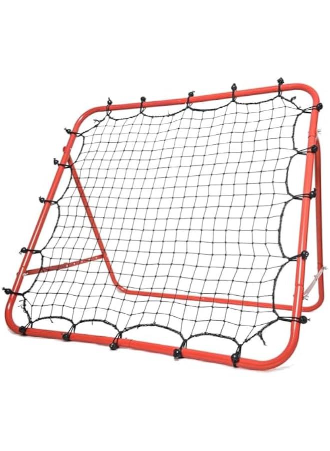HOOKOR Football Bouncer Football Kickback Rebounder Adjustable Angles Training Net Equipment for Kids Adults Soccer Baseball Volleyball Football Practice, 100 x 103 x 72 cm - Image 1