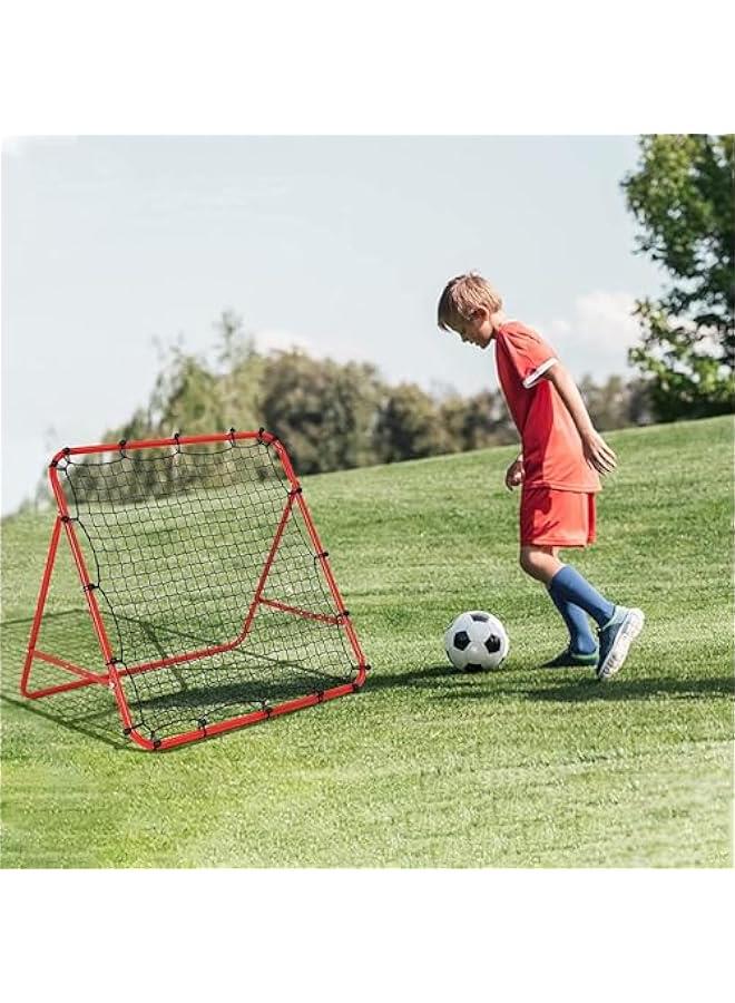 HOOKOR Football Bouncer Football Kickback Rebounder Adjustable Angles Training Net Equipment for Kids Adults Soccer Baseball Volleyball Football Practice, 100 x 103 x 72 cm - Image 4